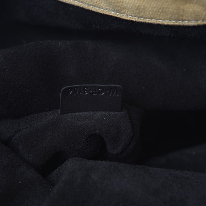 Celine Lambskin Calfskin Band Twisted Cabas Black 8 of 19