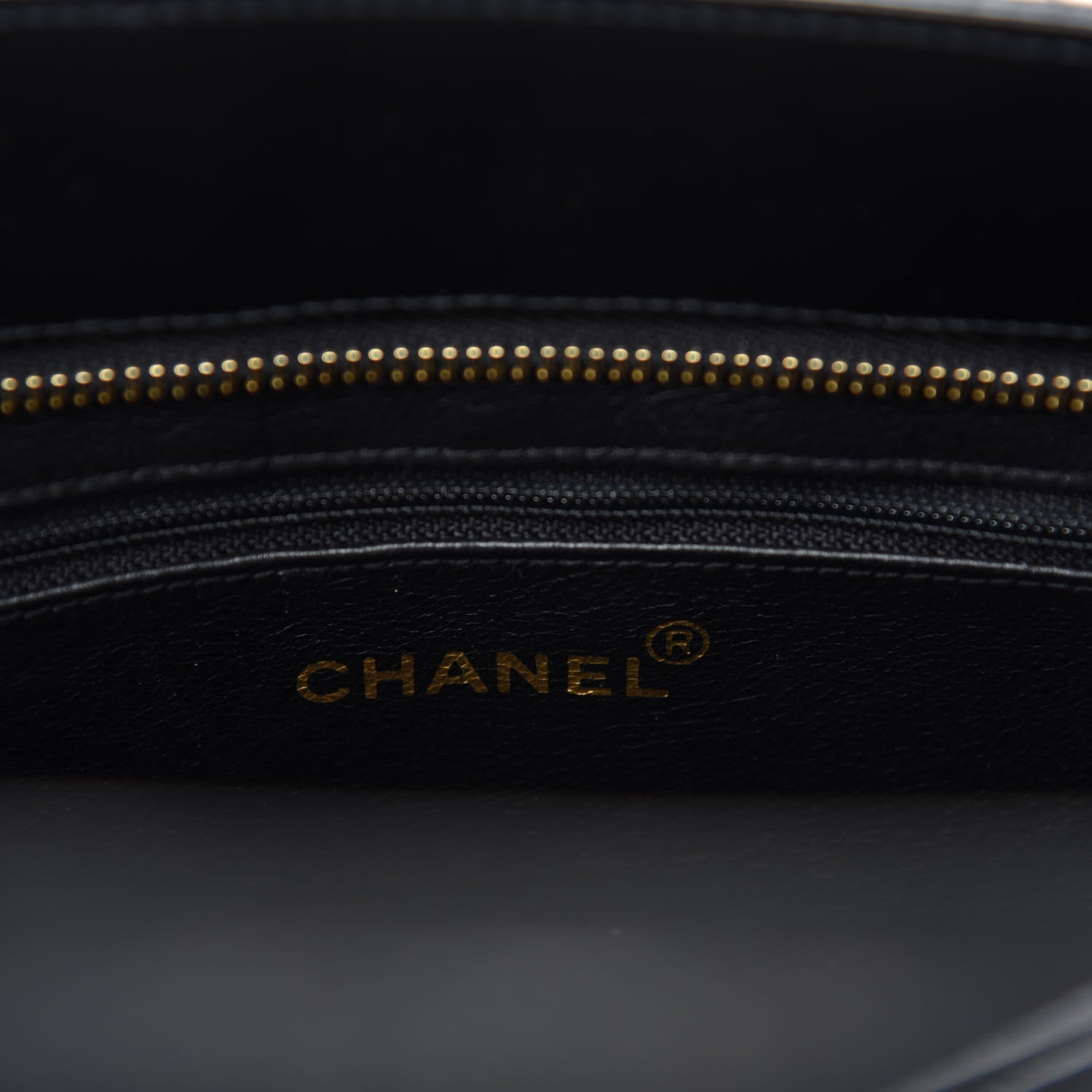 Chanel Patent Quilted Medallion Tote Black 9 of 12