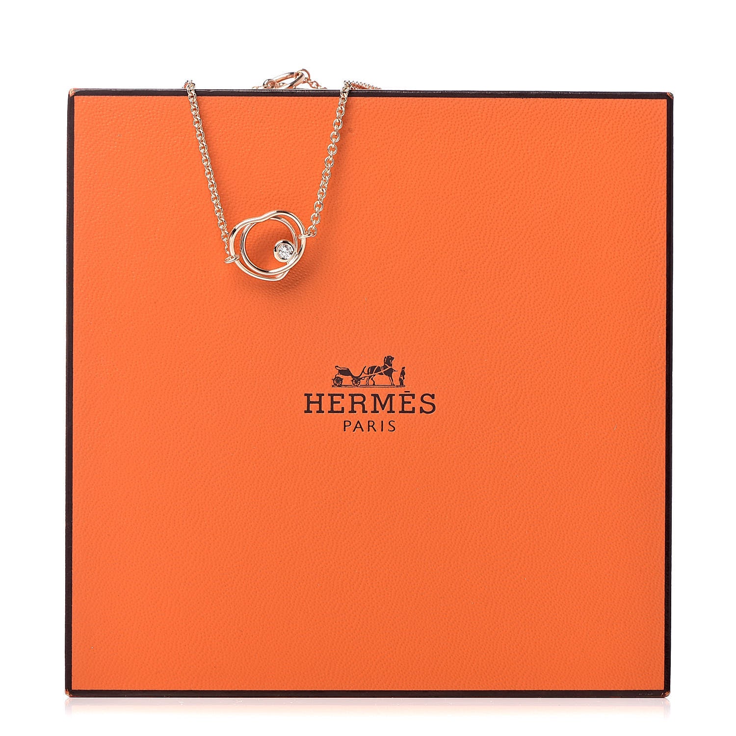 Hermes 18K Rose Gold Diamond TPM Vertige Coeur Bracelet SH 6 of 6