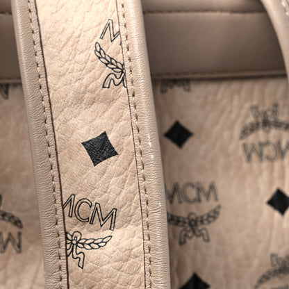 MCM Visetos Small Stark Rabbit Backpack Beige 10 of 11