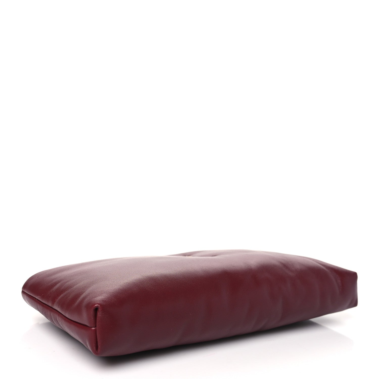 Saint Laurent Lambskin Long Calypso Pouch Rouge Merlot 4 of 10
