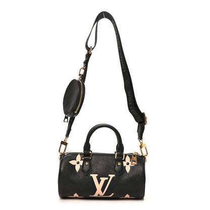 Louis Vuitton Empreinte Monogram Giant Papillon BB Black Beige 1 of 9