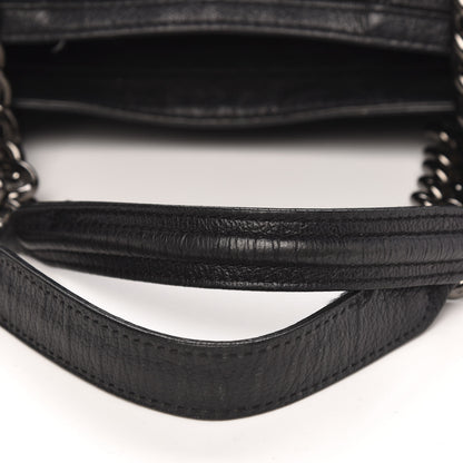 Burberry Nylon Tonal Check Torbitt Tote Black 12 of 16