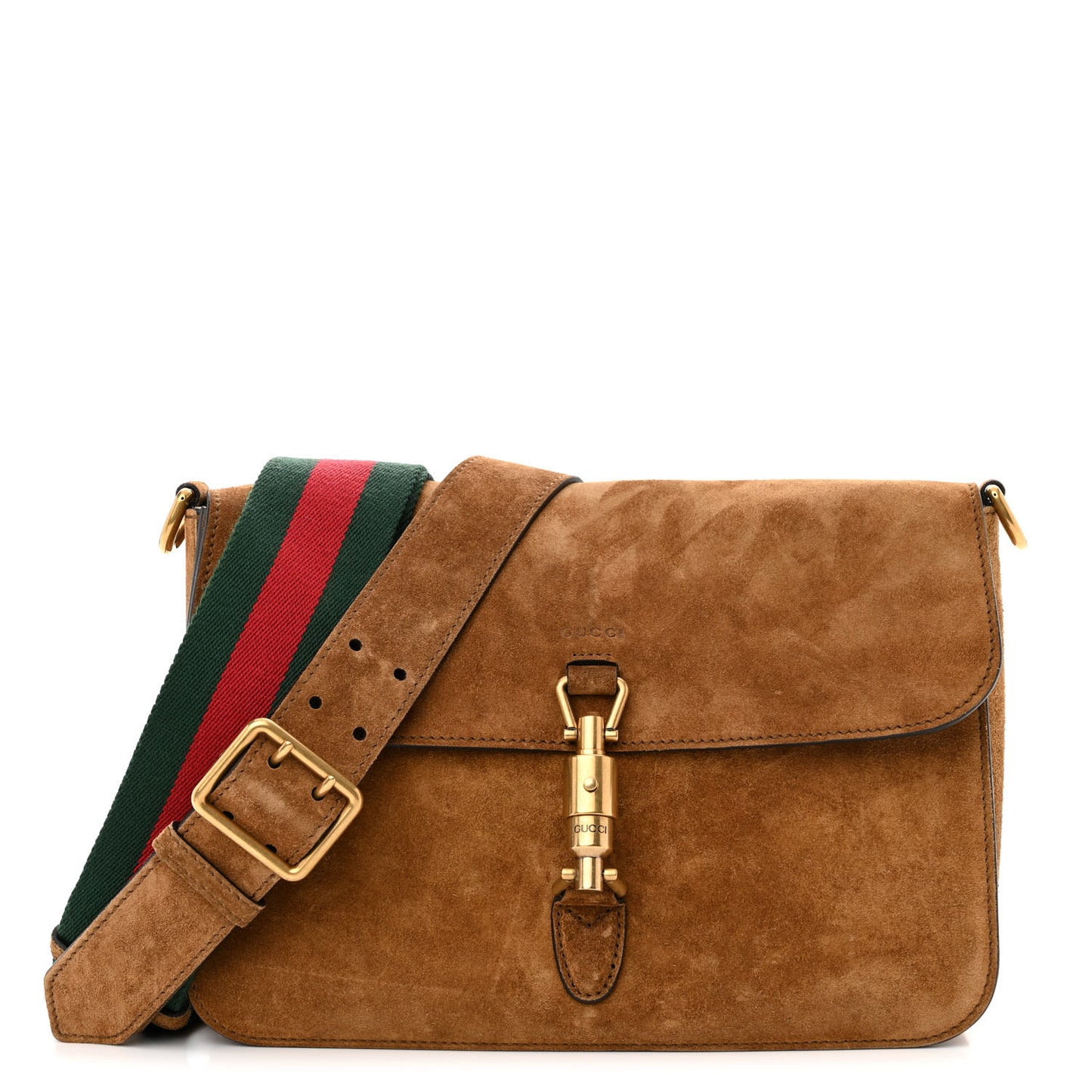 Soft Suede Small Jackie Shoulder Bag Brown