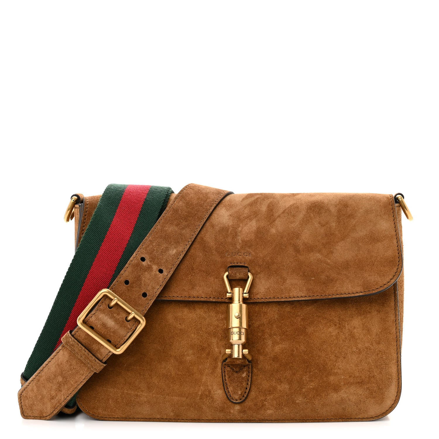 Gucci Soft Suede Small Jackie Shoulder Bag Brown 1 of 12