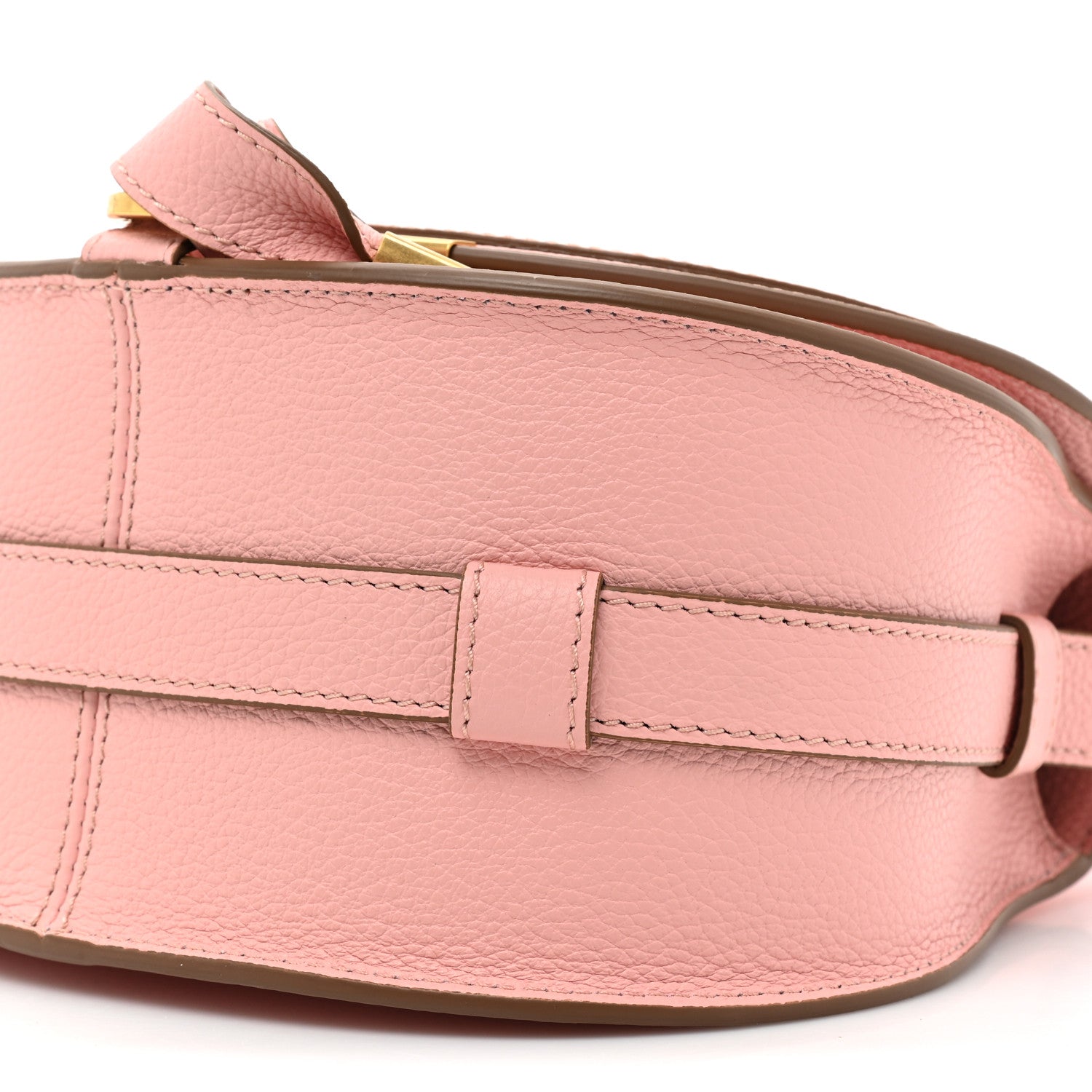 Chloe Grained Calfskin Small Marcie Saddle Bag Blossom Pink 8 of 9
