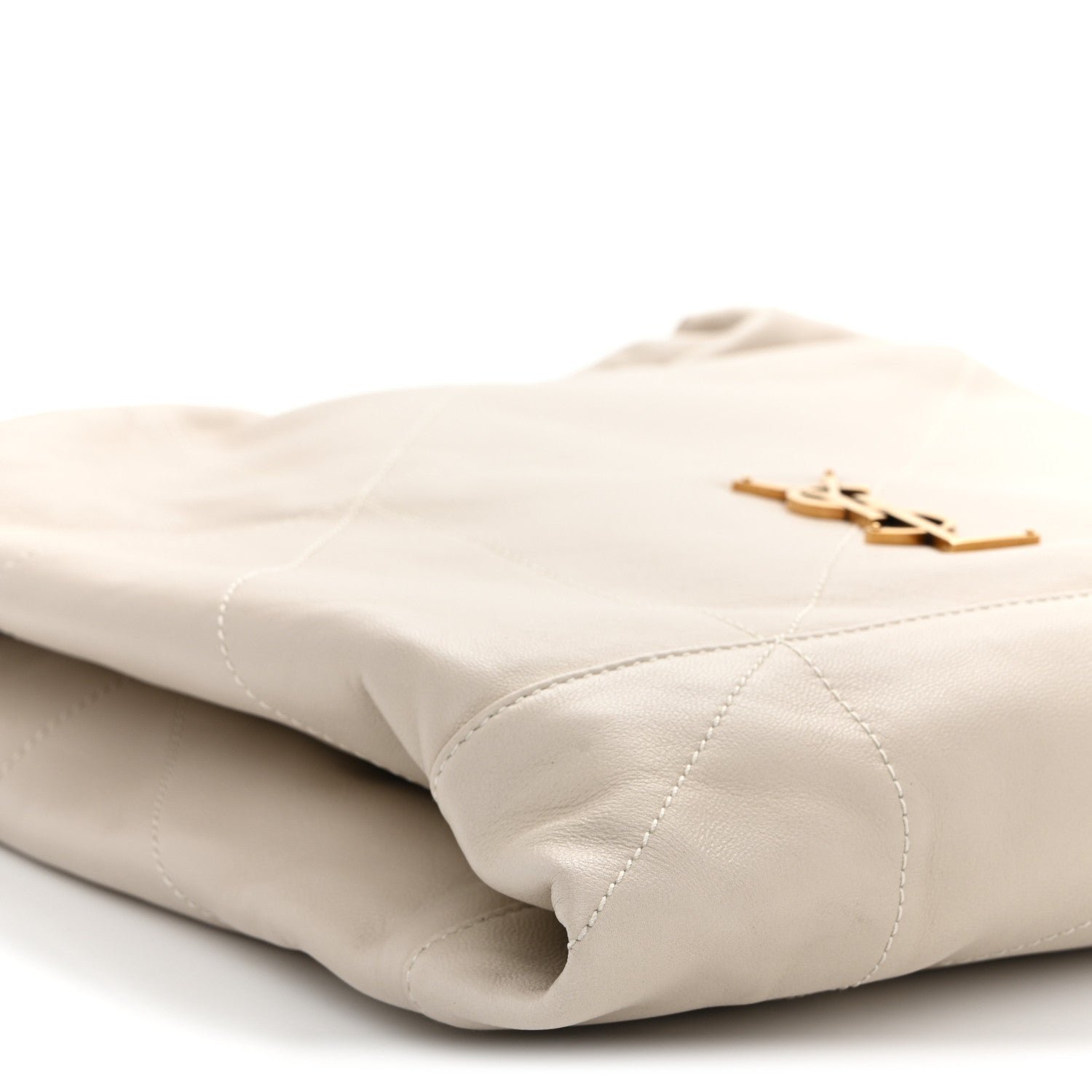 Saint Laurent Lambskin Matelasse Monogram Medium Jamie 4.3 Pochon Crema Soft 10 of 11