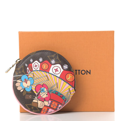 Louis Vuitton Monogram 2020 Christmas Animation Swing Ride Round Coin Purse Pink Poppy 8 of 8