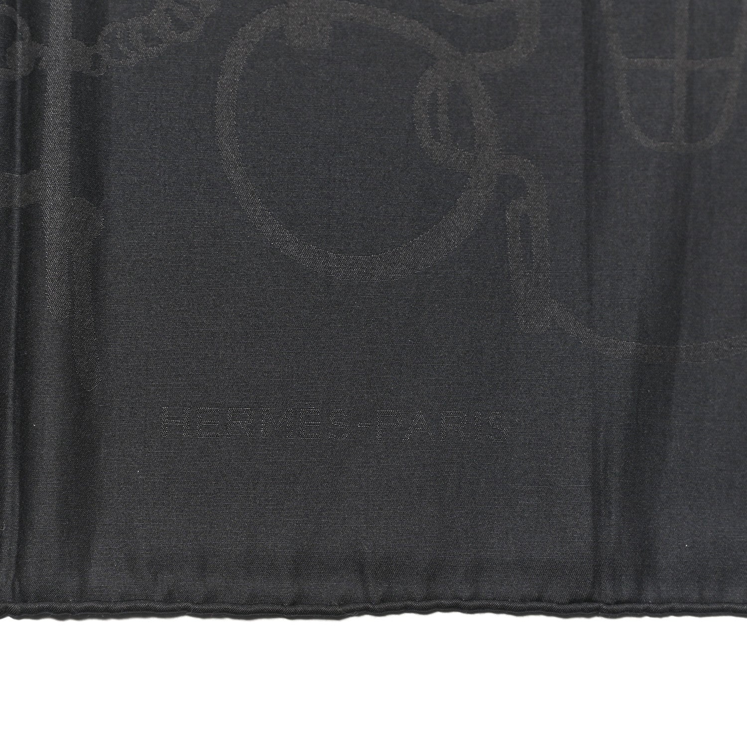 Hermes Silk Cotton Collection Equestre Scarf 100 Black 3 of 3