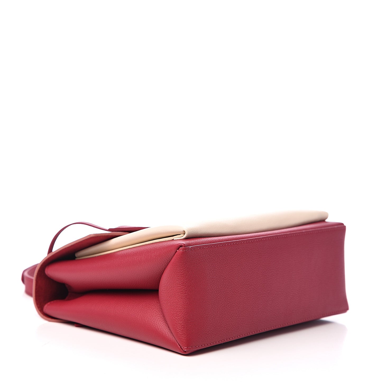 Soft Calfskin My Lockme Top Handle Rose Boudoir Lie de Vin Creme