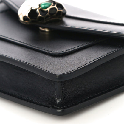 Bulgari Calfskin Serpenti Forever Purse Card Holder Black 12 of 13