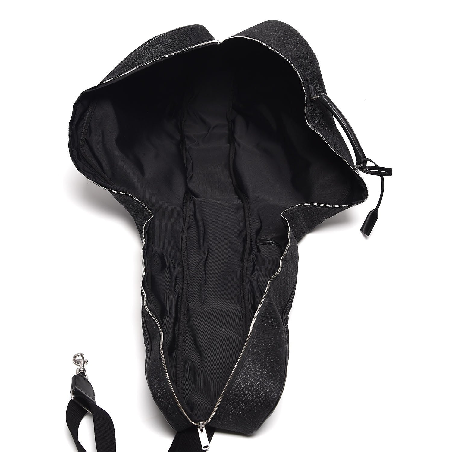 Saint Laurent Glitter Canvas Guitar Case Black 5 of 7