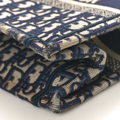 Christian Dior Oblique Small Book Tote Blue Multicolor 8 of 9