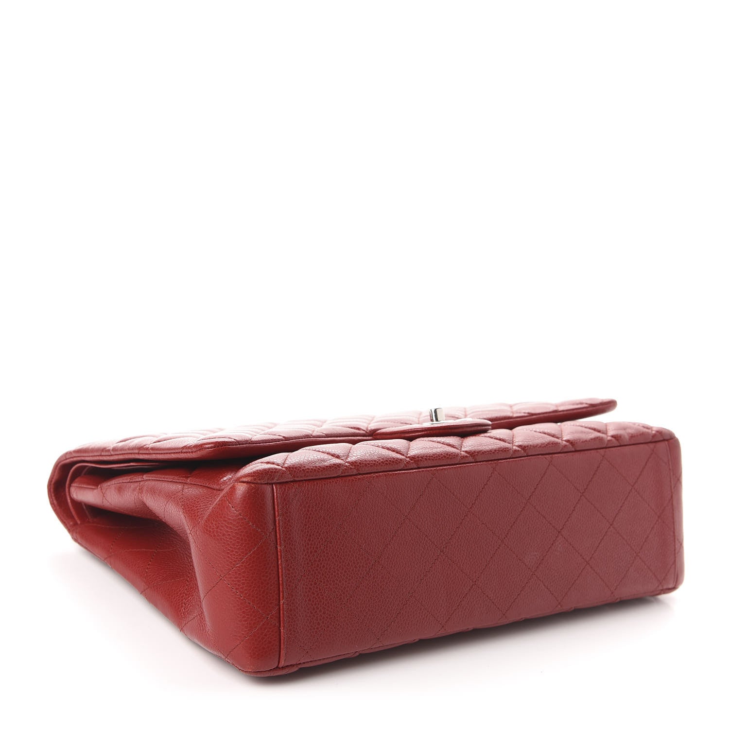 Chanel Caviar Quilted Maxi Double Flap Red 4 of 10