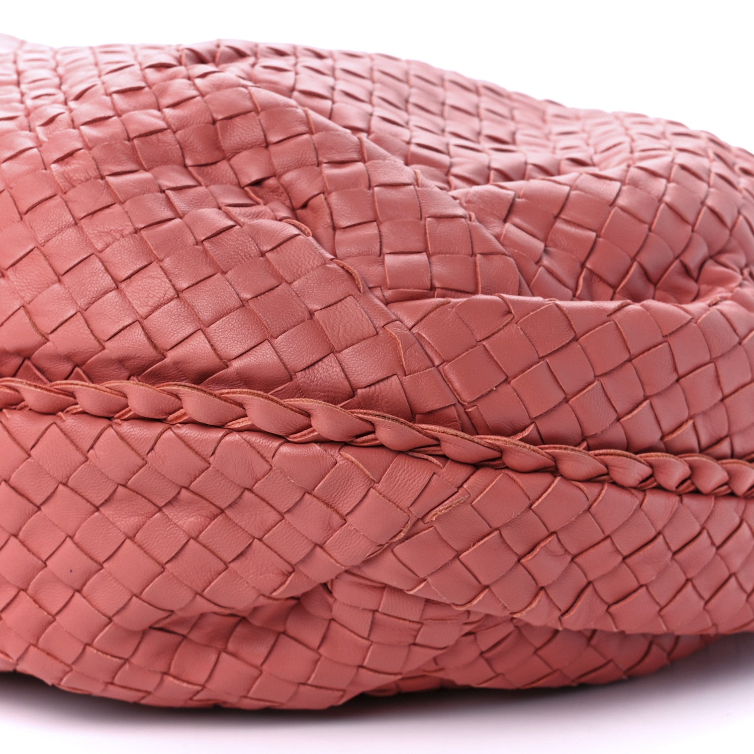 Bottega Veneta Nappa Intrecciato Medium Belly Veneta Hobo Corallo 9 of 9