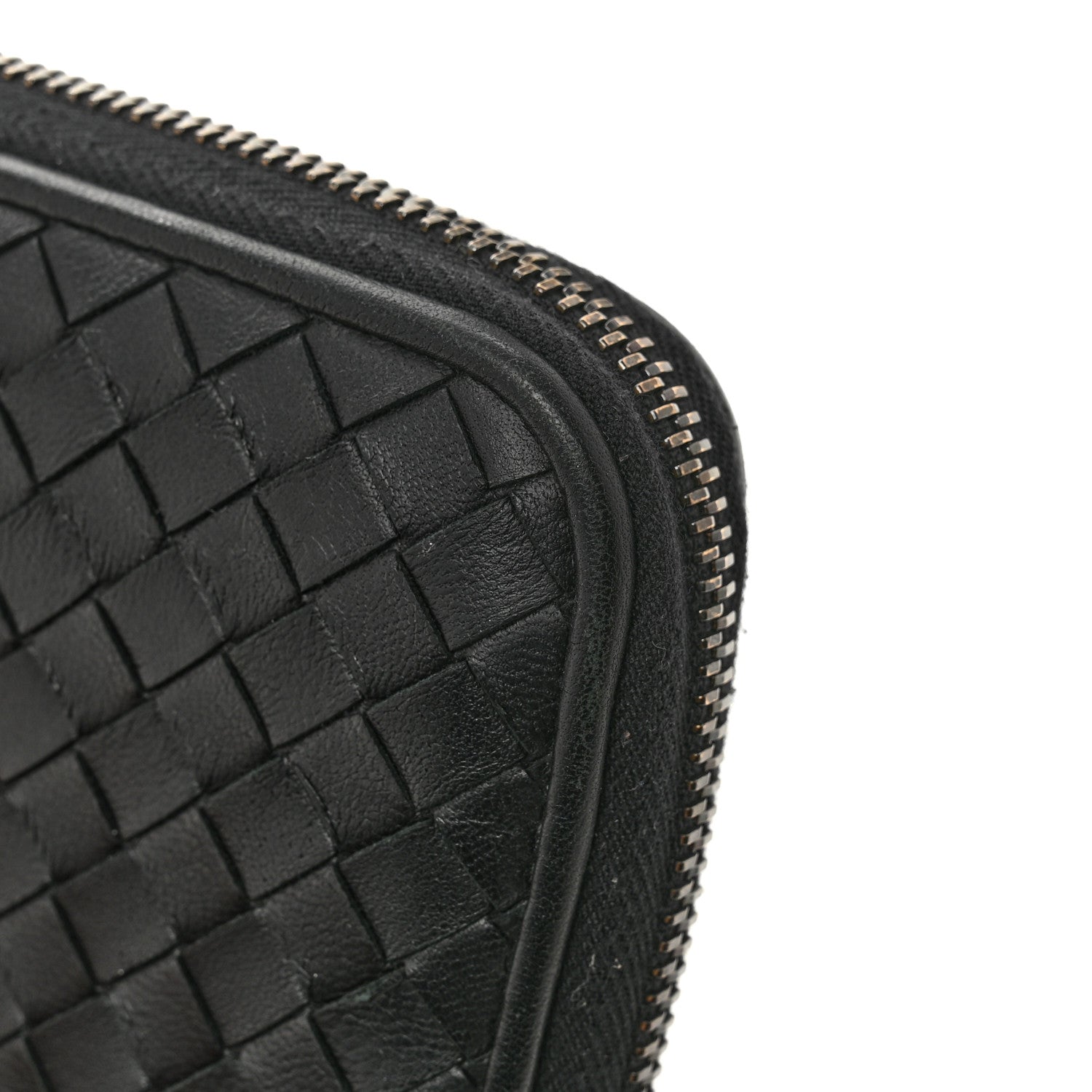 Bottega Veneta Nappa Intrecciato Zip Around Wallet Black 10 of 11