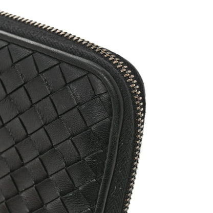Bottega Veneta Nappa Intrecciato Zip Around Wallet Black 10 of 11