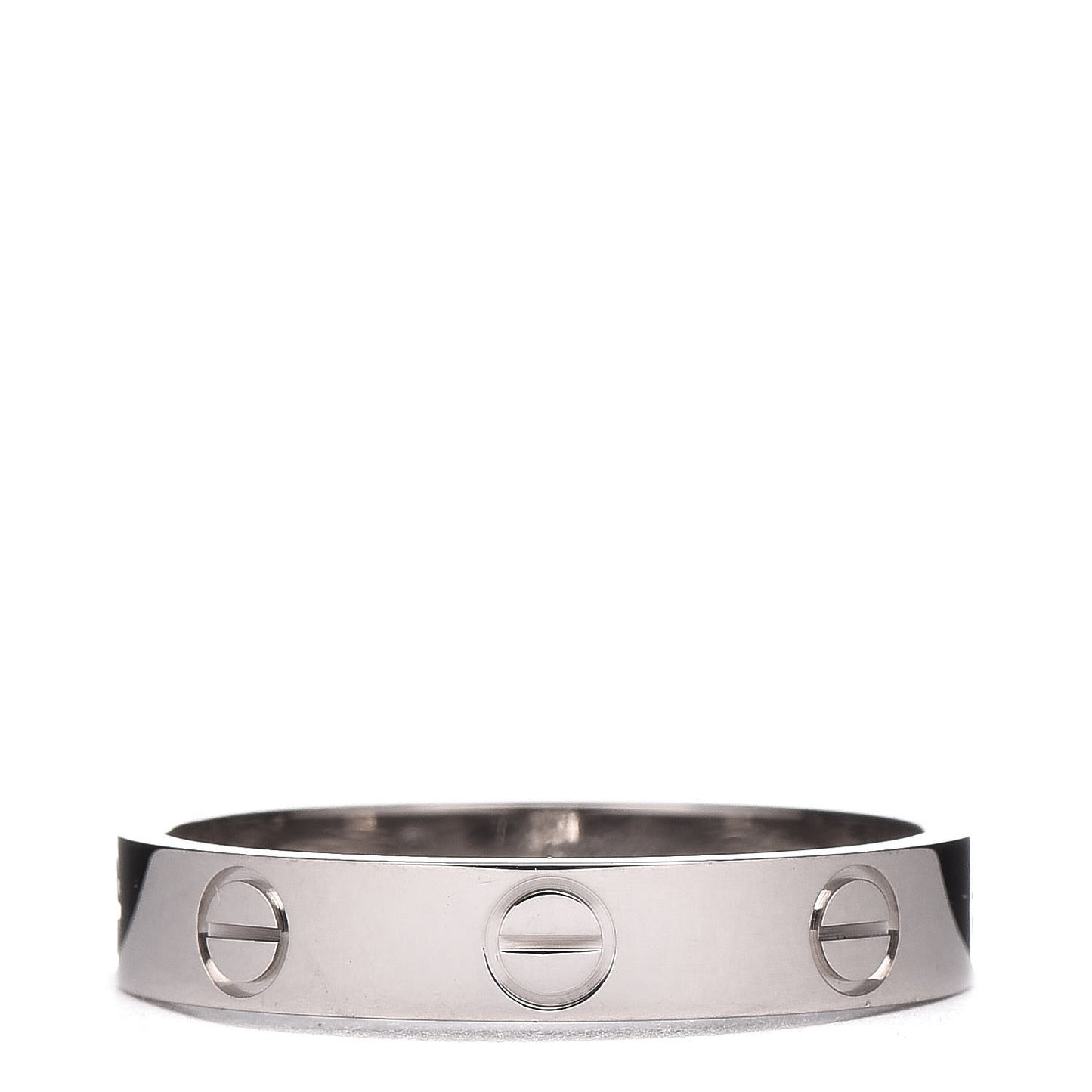 18K White Gold 3.5mm LOVE Wedding Band Ring 54 6.75