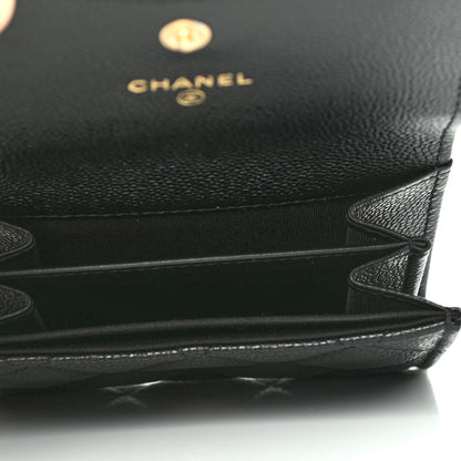 Chanel Caviar Quilted Miss Coco Clutch With Chain Black 4 of 7