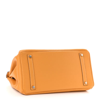 Hermes Taurillon Clemence Birkin 35 Moutarde 4 of 11