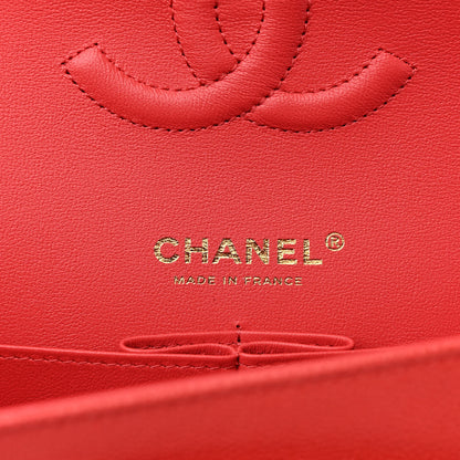 Chanel Caviar Quilted Medium Double Flap Dark Pink 6 of 10