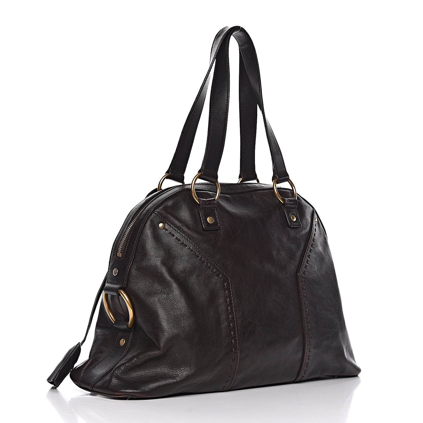 Calfskin Large Muse Brown