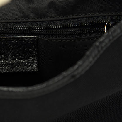 Gucci Canvas Calfskin Small Jackie O Hobo Black 6 of 10