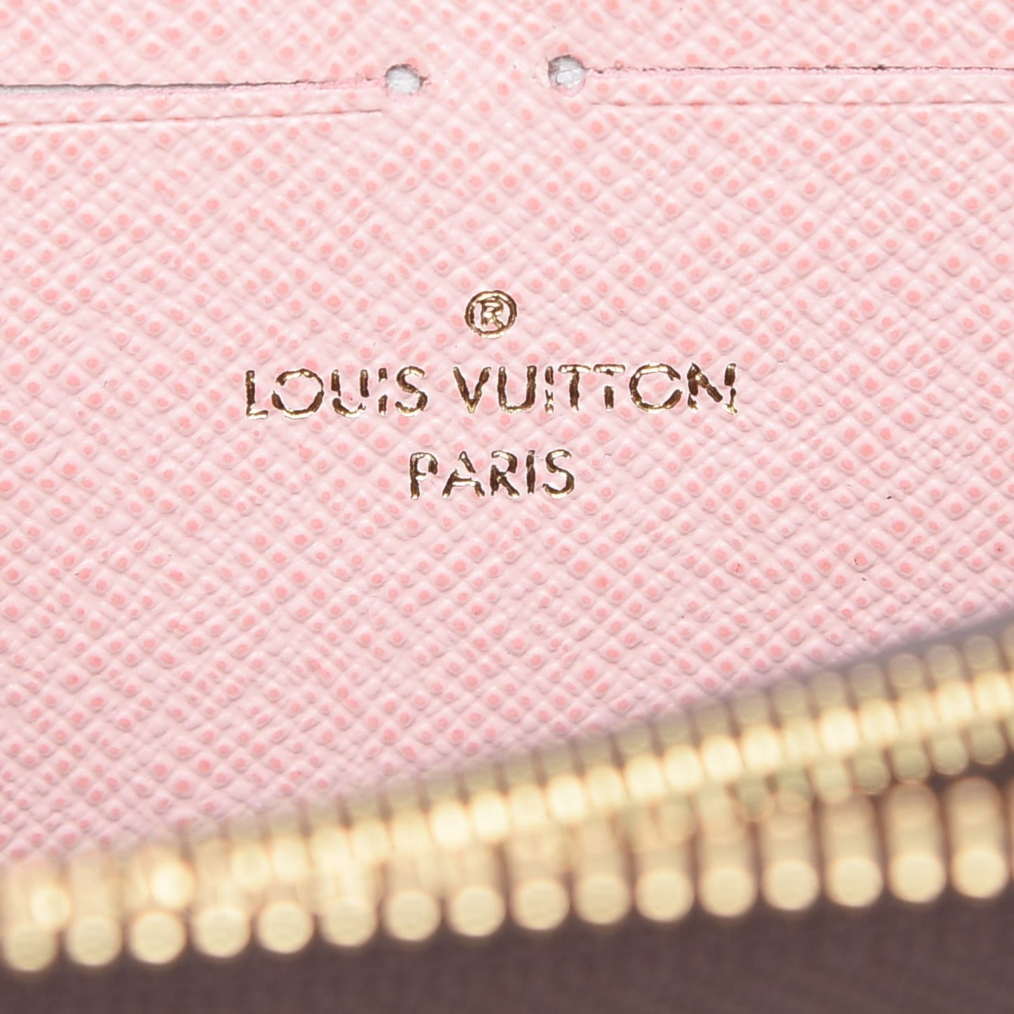 Damier Ebene Clemence Wallet Rose Ballerine