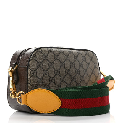 Gucci GG Supreme Monogram Web Neo Vintage Shoulder Bag Beige New Acero Crop 3 of 9