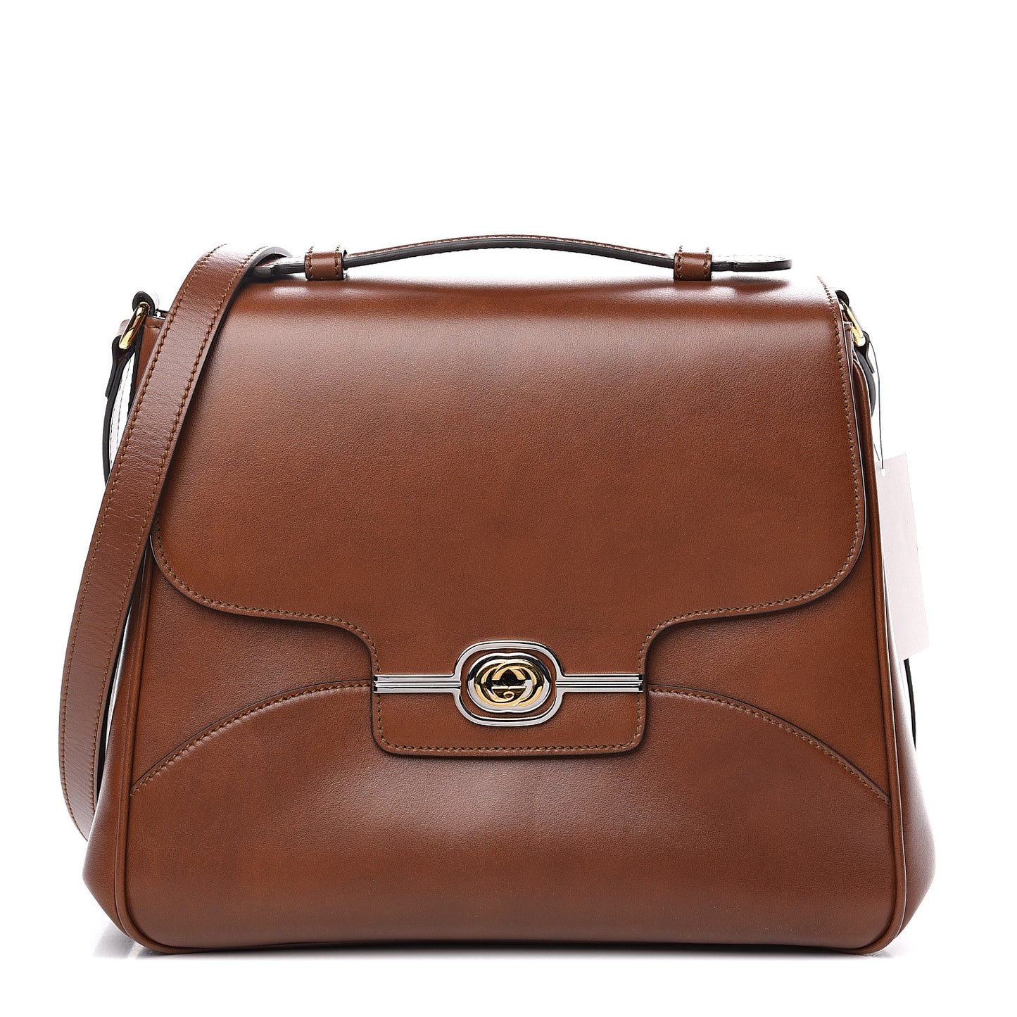 Pienza Calfskin Side Messenger Bag Cuir