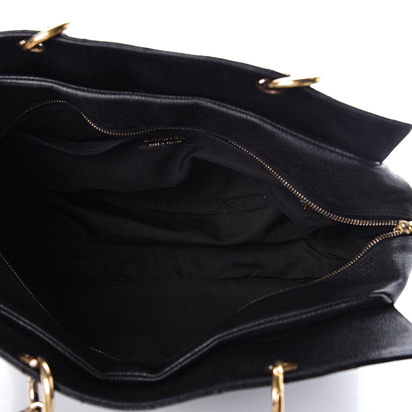 Caviar Quilted Petit Timeless Tote PTT Black