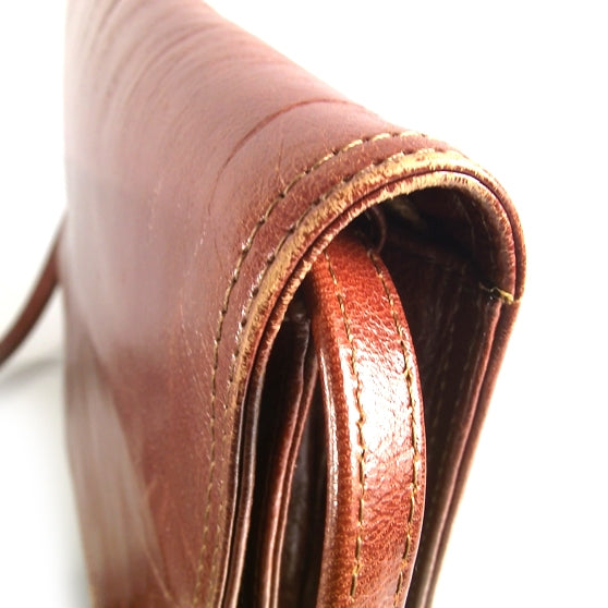 Bottega Veneta Vintage Leather Shoulder Bag Cognac 7 of 9