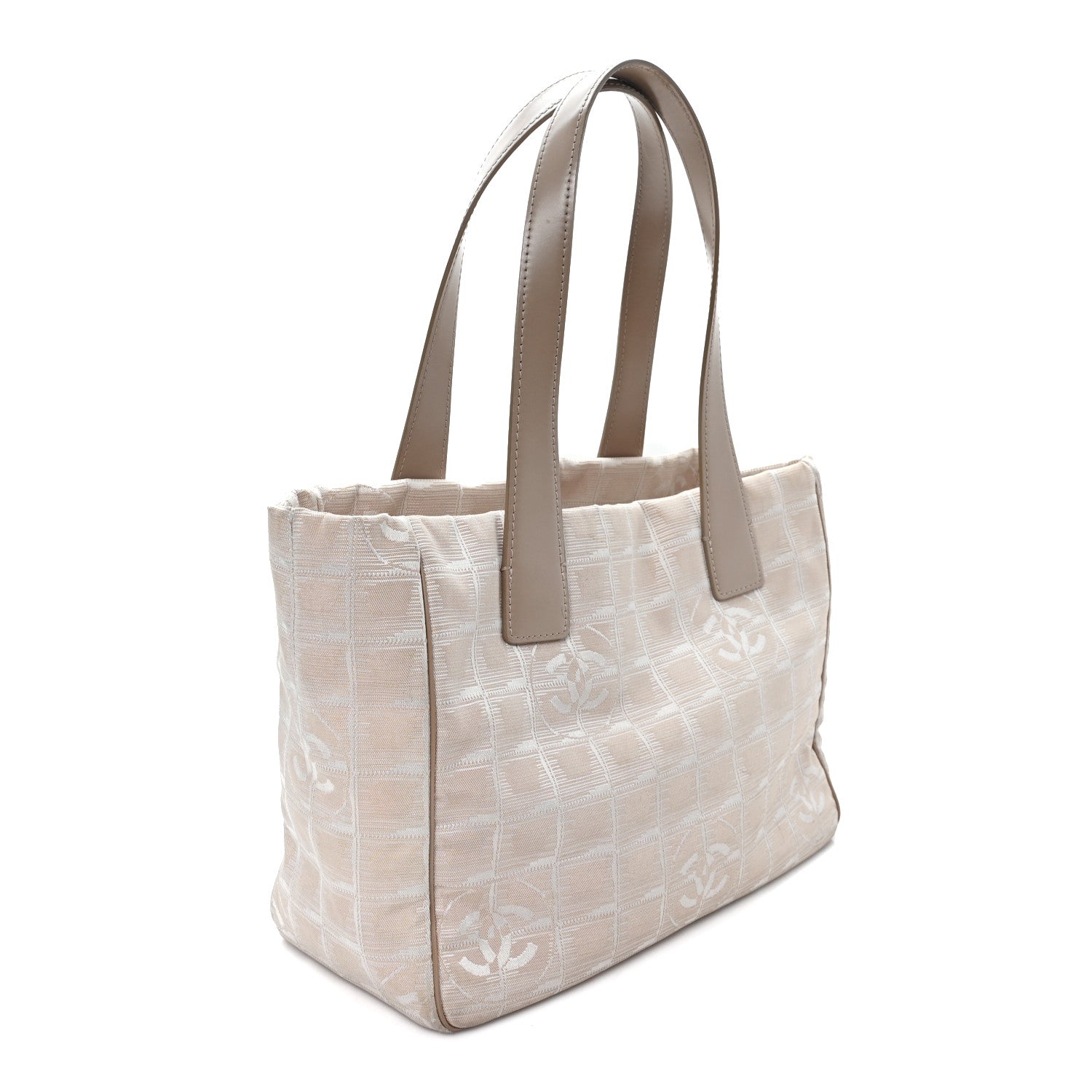 Chanel Nylon Small Travel Tote Beige 3 of 13