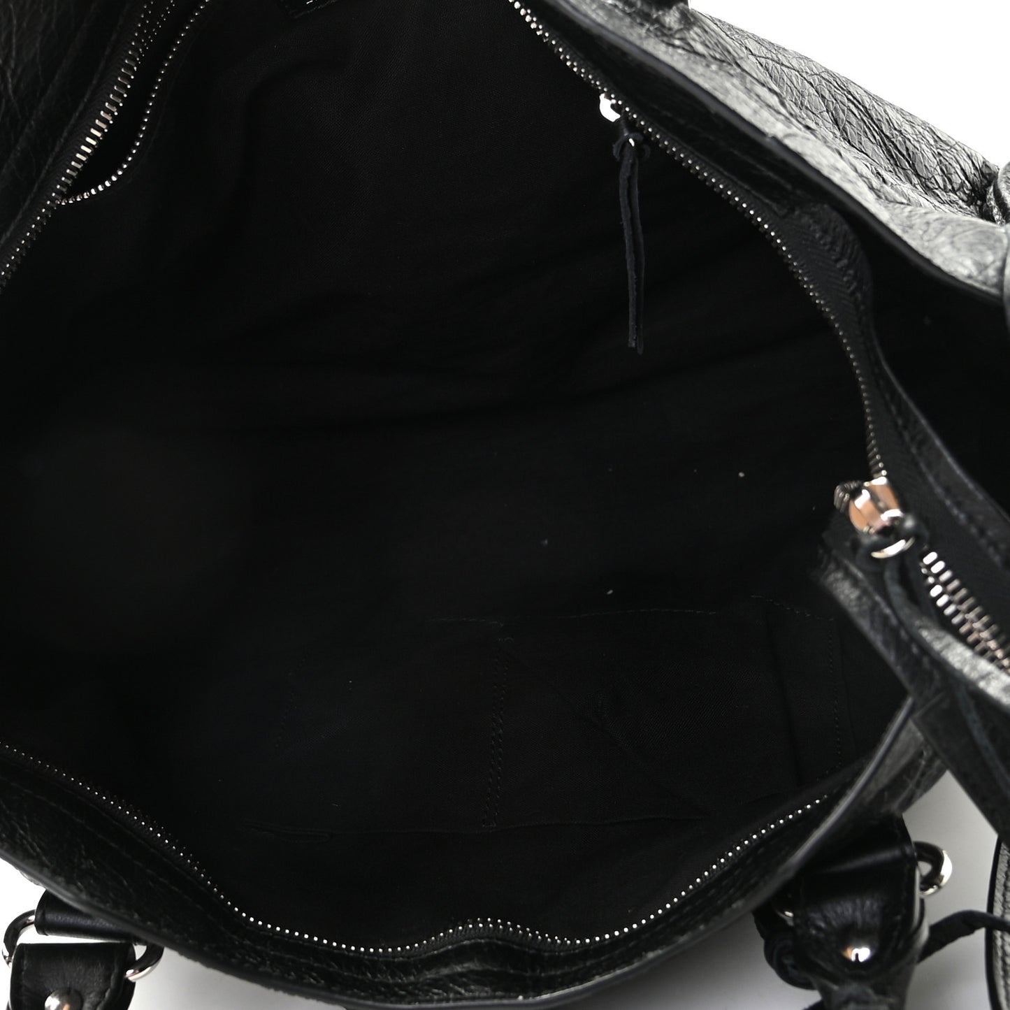 Agneau Classic Silver Hardware City Black