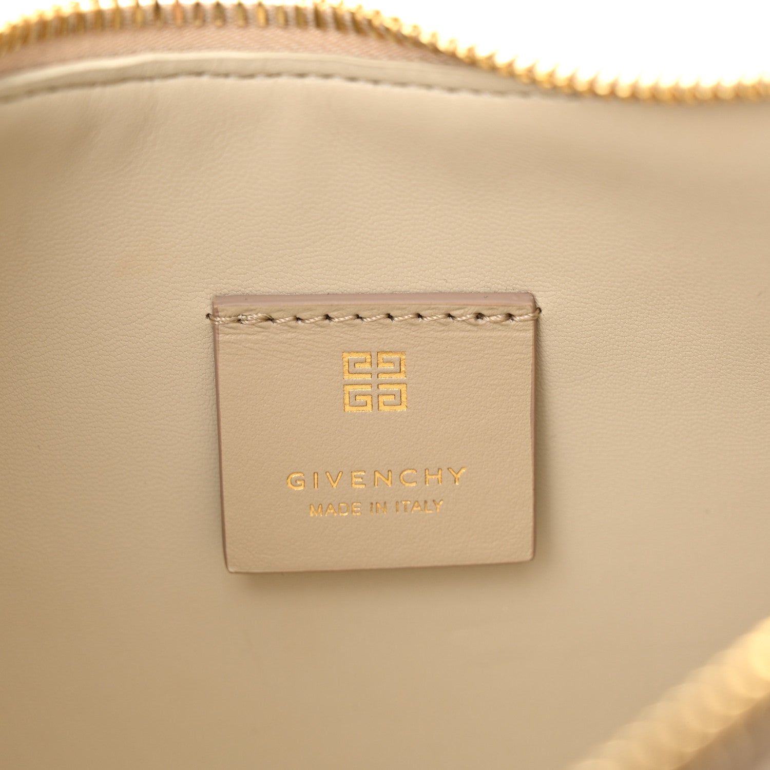 Givenchy Coated Canvas Logo 4G Embossed Small Moon Cut Out Shoulder Bag Natural Beige 6 of 12