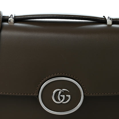 Gucci Senna Calfskin Petite GG Top Handle Shoulder Bag Brown 8 of 10