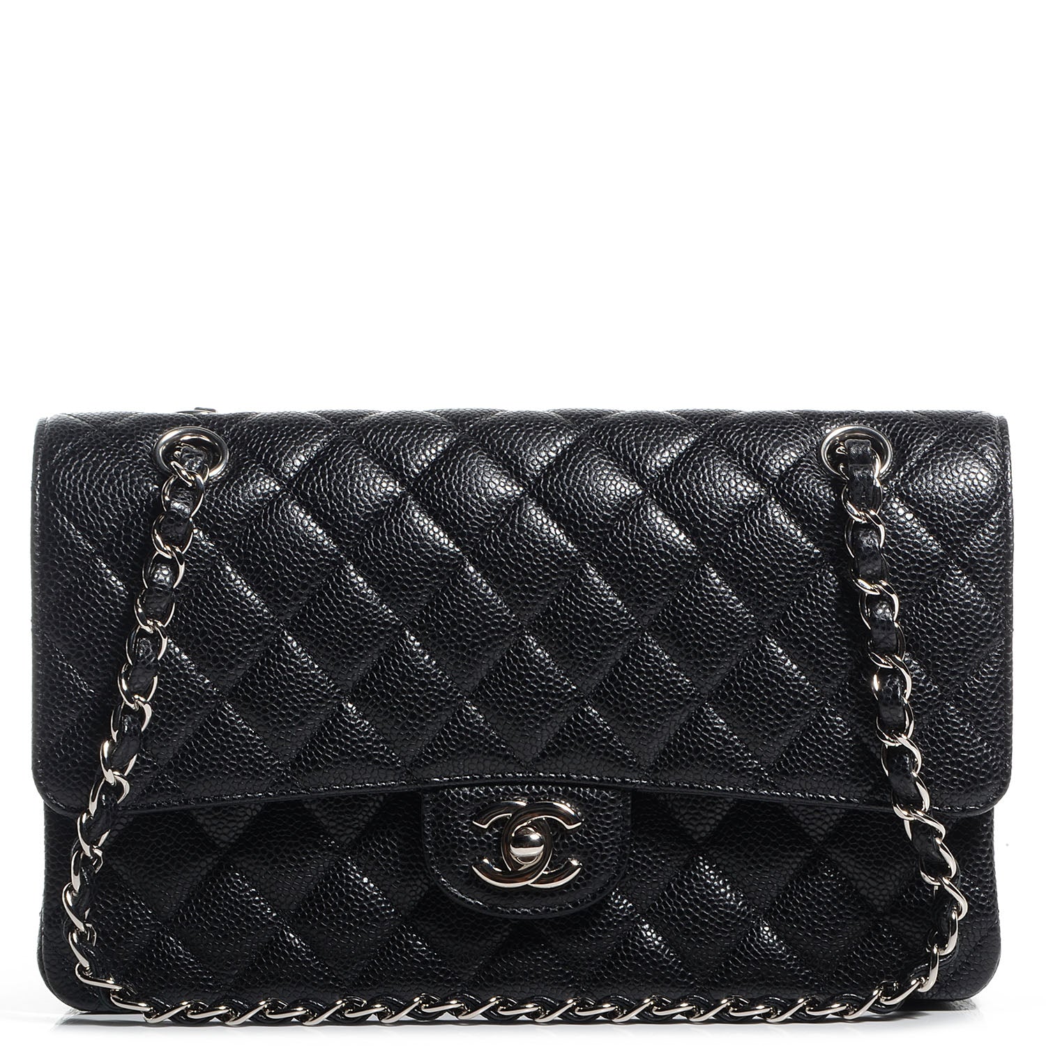 Chanel Caviar Quilted Medium Double Flap Black 1 of 8