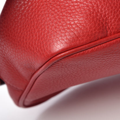 Gucci Pebbled Calfskin Small Soho Disco Bag Tabasco Red 11 of 17