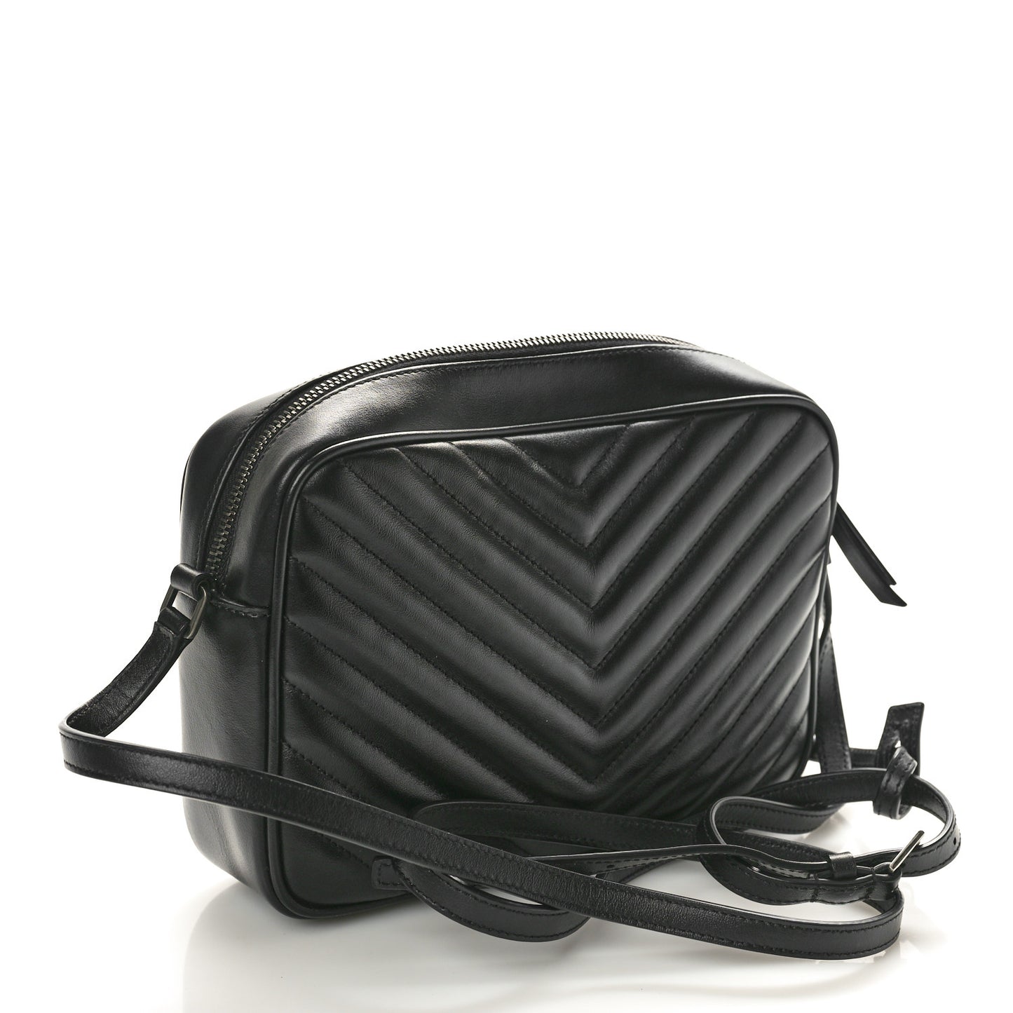 Calfskin Matelasse Monogram Lou Camera Bag Black