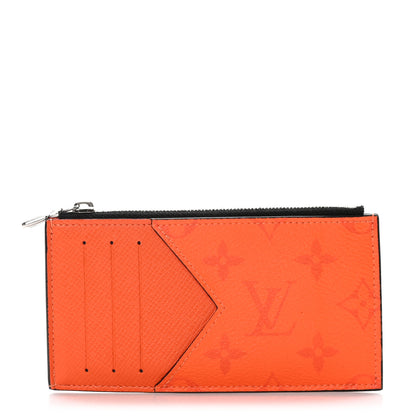 Louis Vuitton LOUIS VUITTON Taigarama Coin Card Holder Orange 1 of 8