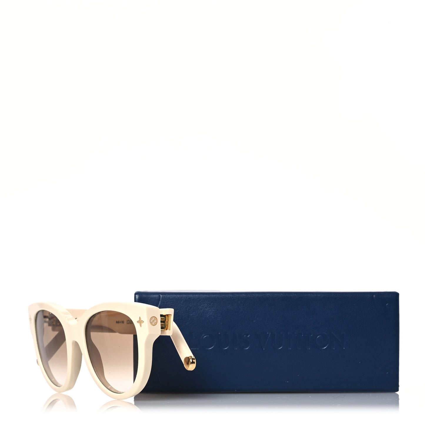 Acetate My Monogram Soft Cat Eye Sunglasses Z1707W White