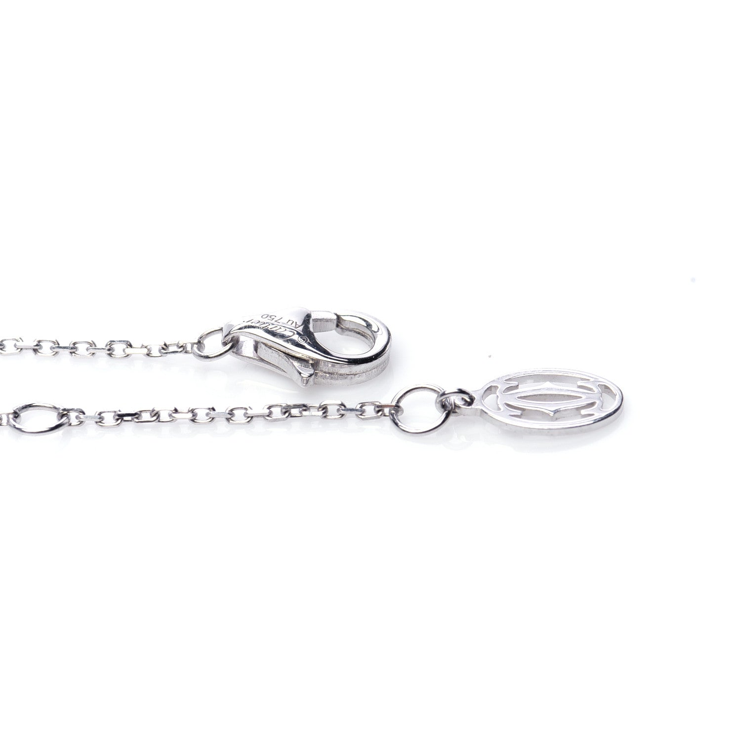 Cartier 18K White Gold Diamond XS D'Amour Bracelet 5 of 7