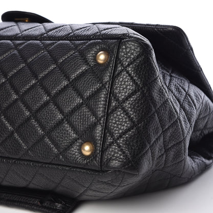 Chanel Calfskin Quilted XXL Travel Flap Bag Black 6 of 11