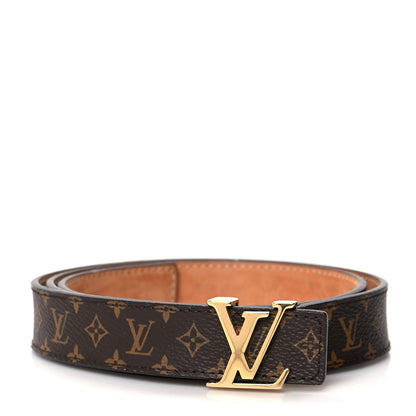Louis Vuitton Mini Monogram 25mm LV Initiales Belt 80 32 1 of 7
