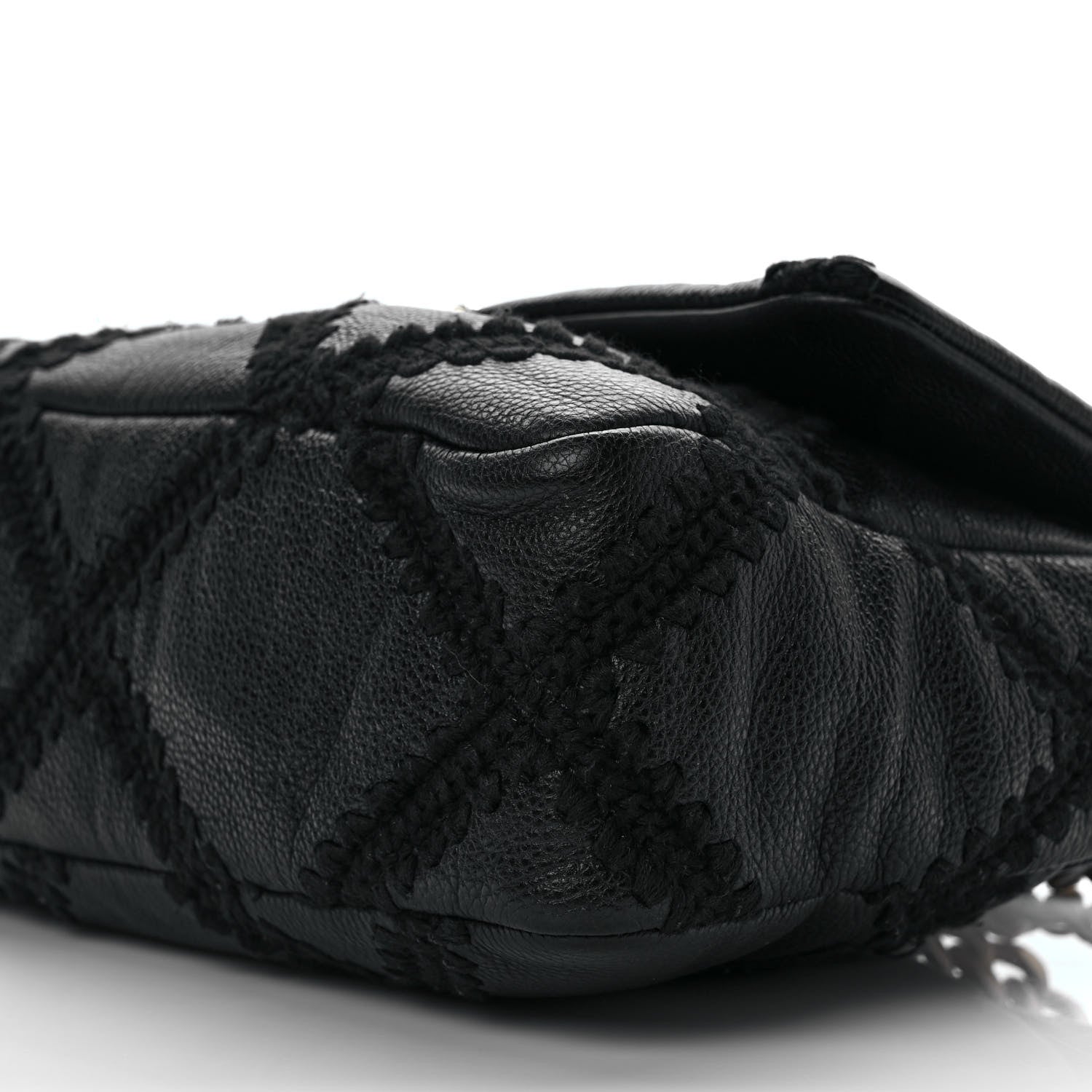 Chanel Calfskin Crochet Medium Chanel 19 Flap Black 8 of 9