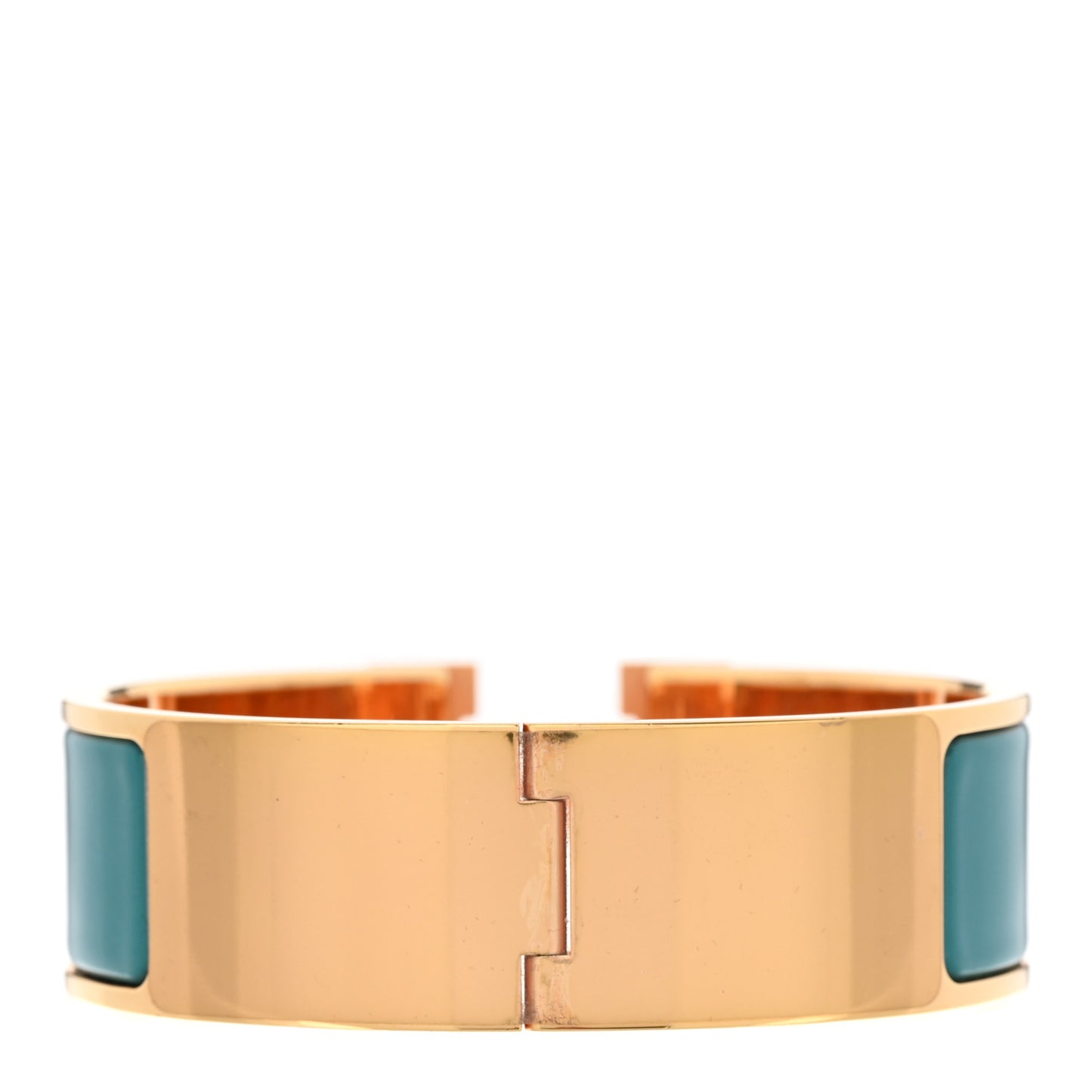 Enamel Wide Clic Clac H Bracelet PM Malachite