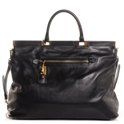 Prada Soft Calf Large Frame Tote Nero Black 1 of 12