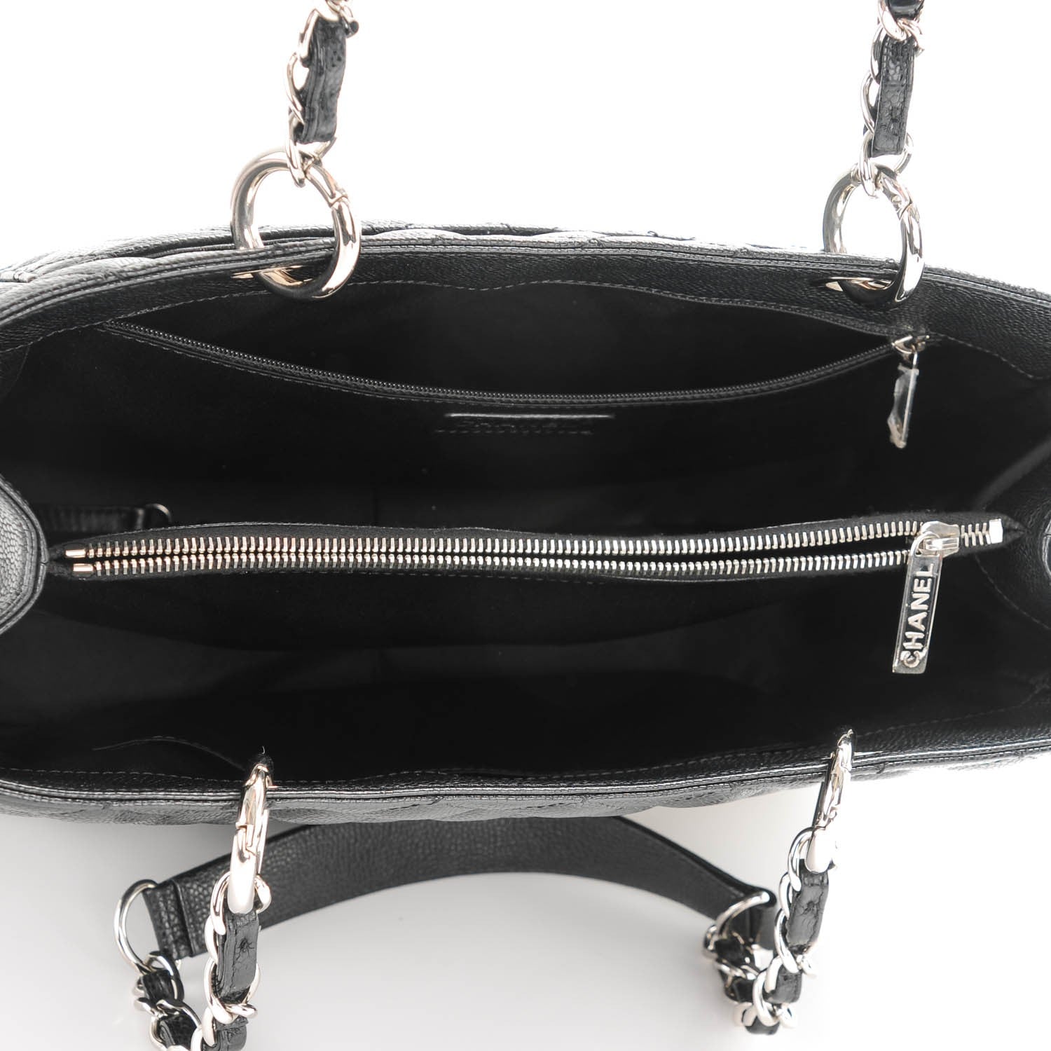 Chanel Caviar Quilted Grand Shopping Tote GST Black 5 of 7