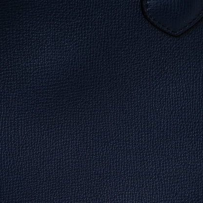 Burberry Derby Calfskin House Check Medium Banner Tote Ink Blue 12 of 15