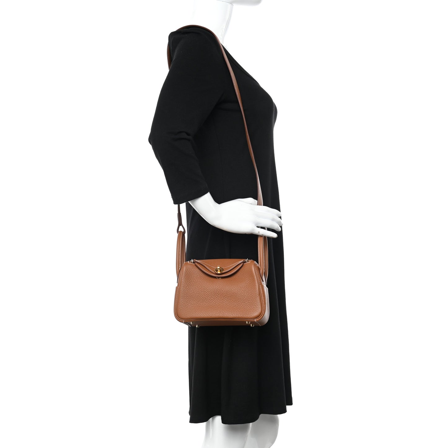 Taurillon Clemence Mini Lindy 20 Gold